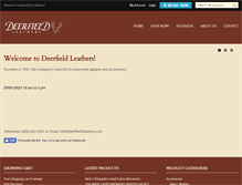 Tablet Screenshot of deerfieldleathers.com